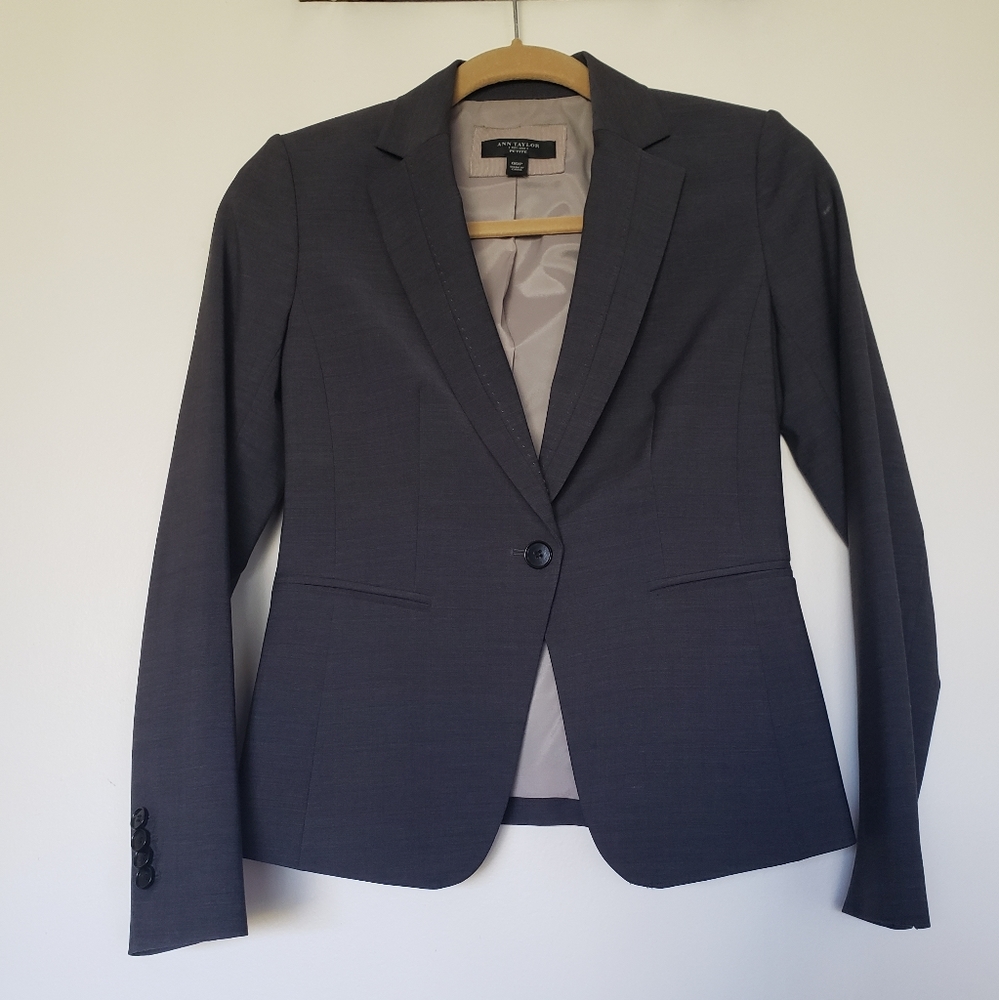Ann Taylor One Button Blazer